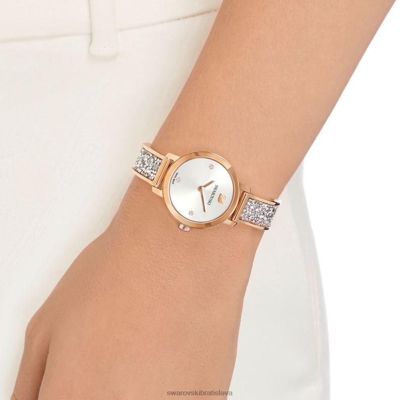 kozmické rockové hodinky švajčiarska výroba, kovový náramok, tón ružového zlata, povrchová úprava v tóne ružového zlata B8ZNT1170 Swarovski príslušenstvo - Image 2