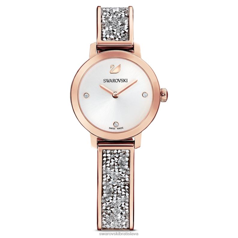 kozmické rockové hodinky švajčiarska výroba, kovový náramok, tón ružového zlata, povrchová úprava v tóne ružového zlata B8ZNT1170 Swarovski príslušenstvo - Image 1