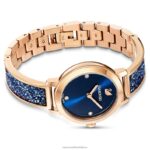 kozmické rockové hodinky švajčiarsky kovový náramok, modrý, povrchová úprava ružové zlato B8ZNT1154 Swarovski príslušenstvo - Image 4