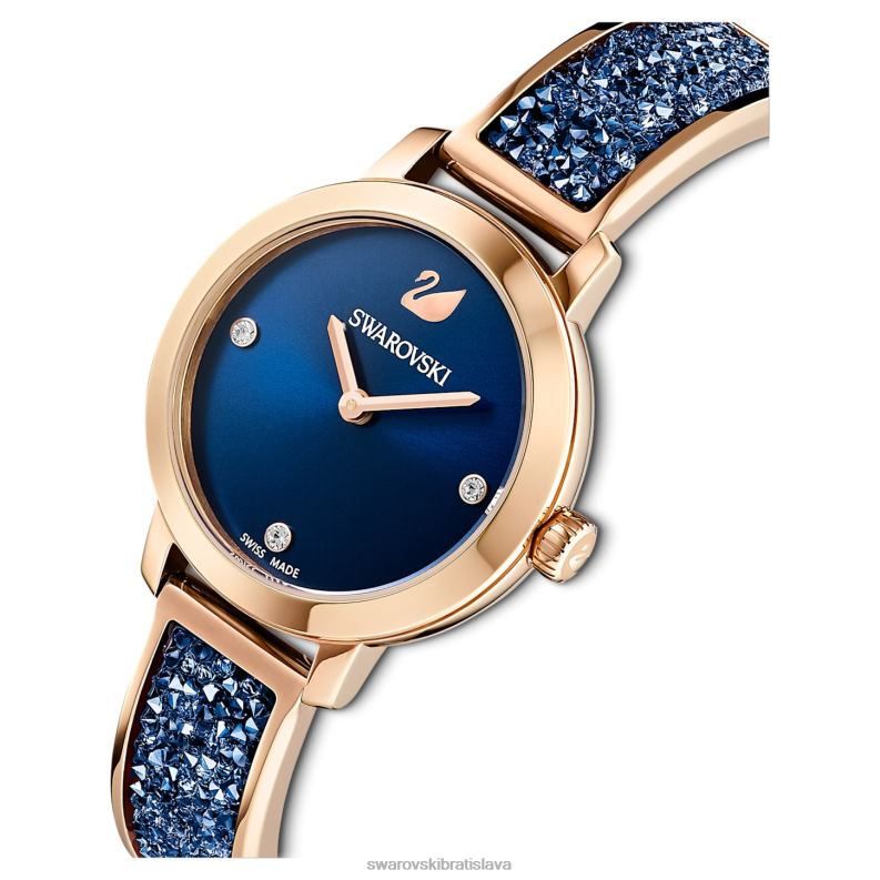 kozmické rockové hodinky švajčiarsky kovový náramok, modrý, povrchová úprava ružové zlato B8ZNT1154 Swarovski príslušenstvo - Image 5