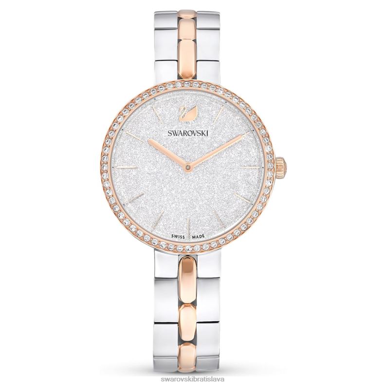 kozmopolitné hodinky švajčiarska výroba, kovový náramok, biely, povrchová úprava zmiešaný kov B8ZNT1156 Swarovski príslušenstvo - Image 1