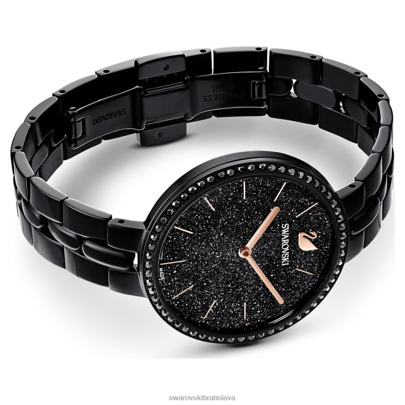 kozmopolitné hodinky švajčiarska výroba, kovový náramok, čierny, čierny povrch B8ZNT1234 Swarovski príslušenstvo - Image 4