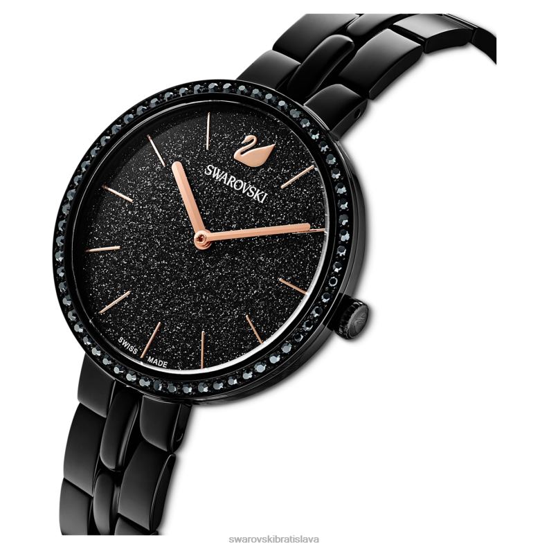 kozmopolitné hodinky švajčiarska výroba, kovový náramok, čierny, čierny povrch B8ZNT1234 Swarovski príslušenstvo - Image 5