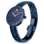 kozmopolitné hodinky švajčiarska výroba, kovový náramok, modrá, modrá úprava B8ZNT1237 Swarovski príslušenstvo - Image 3