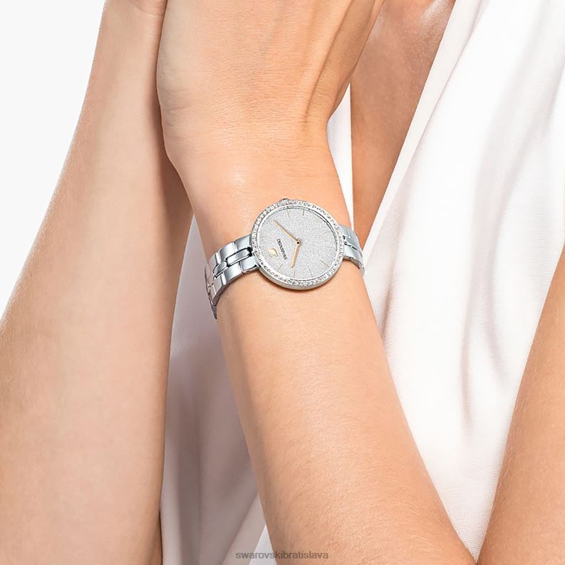 kozmopolitné hodinky švajčiarska výroba, kovový náramok, strieborný tón, nehrdzavejúca oceľ B8ZNT1229 Swarovski príslušenstvo - Image 2