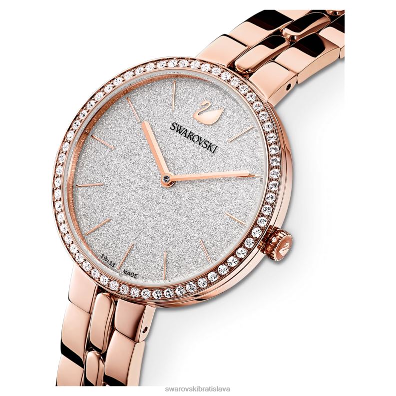 kozmopolitné hodinky švajčiarska výroba, kovový náramok, tón ružového zlata, povrchová úprava v tóne ružového zlata B8ZNT1180 Swarovski príslušenstvo - Image 5