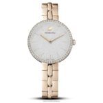 kozmopolitné hodinky švajčiarska výroba, kovový náramok, zlatý tón, šampanské zlaté prevedenie B8ZNT1140 Swarovski príslušenstvo