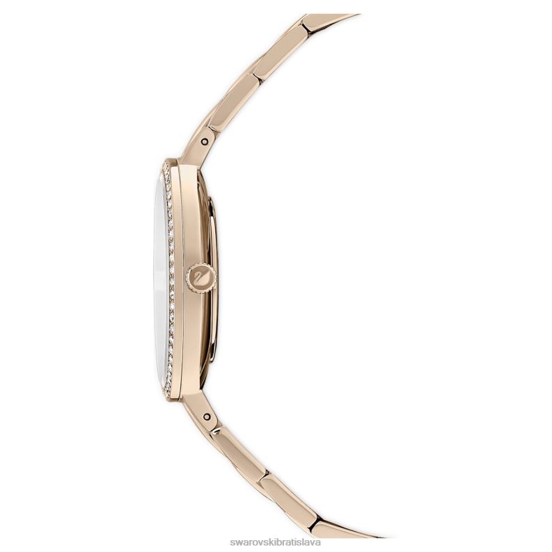 kozmopolitné hodinky švajčiarska výroba, kovový náramok, zlatý tón, šampanské zlaté prevedenie B8ZNT1140 Swarovski príslušenstvo - Image 3