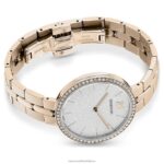 kozmopolitné hodinky švajčiarska výroba, kovový náramok, zlatý tón, šampanské zlaté prevedenie B8ZNT1140 Swarovski príslušenstvo - Image 4