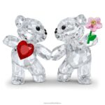 kris medveď šťastný spolu zber B8ZNT1568 Swarovski dekorácie