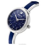 krištáľové rozkošné hodinky švajčiarska výroba, kovový náramok, modrý, nehrdzavejúca oceľ B8ZNT1222 Swarovski príslušenstvo - Image 4