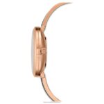 krištáľové rozkošné hodinky švajčiarsky kovový náramok, čierny, povrchová úprava ružové zlato B8ZNT1166 Swarovski príslušenstvo - Image 2