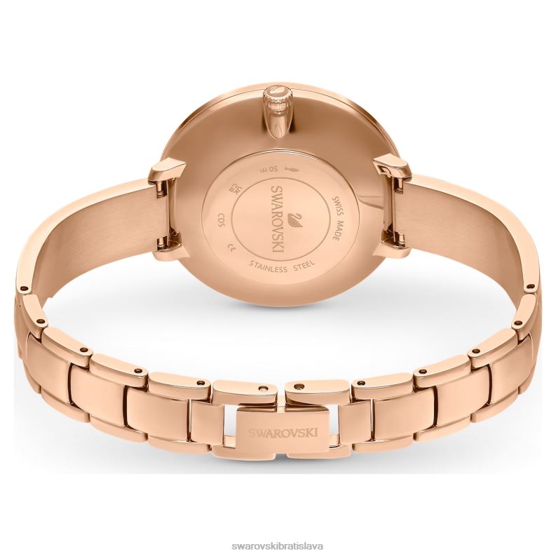 krištáľové rozkošné hodinky švajčiarsky kovový náramok v ružovej farbe s ružovým zlatom B8ZNT1189 Swarovski príslušenstvo - Image 4