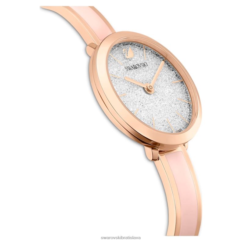krištáľové rozkošné hodinky švajčiarsky kovový náramok v ružovej farbe s ružovým zlatom B8ZNT1189 Swarovski príslušenstvo - Image 6