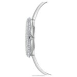 krištáľové ružové hodinky švajčiarska výroba, kovový náramok, strieborný tón, nehrdzavejúca oceľ B8ZNT1247 Swarovski príslušenstvo - Image 3