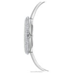 krištáľové ružové hodinky švajčiarska výroba, kovový náramok, strieborný tón, nehrdzavejúca oceľ B8ZNT1247 Swarovski príslušenstvo - Image 4