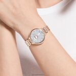 krištáľovo elegantné hodinky švajčiarska výroba, kovový náramok, tón ružového zlata, povrchová úprava v tóne ružového zlata B8ZNT1199 Swarovski príslušenstvo - Image 2