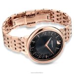 krištáľovo elegantné hodinky švajčiarsky kovový náramok, čierny, povrchová úprava ružové zlato B8ZNT1186 Swarovski príslušenstvo - Image 4