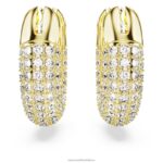 kruhové náušnice dextera biela, pozlátená B8ZNT884 Swarovski šperky - Image 3