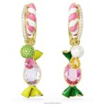 kruhové náušnice dulcis cukríkové, viacfarebné, pozlátené B8ZNT850 Swarovski šperky - Image 3