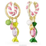 kruhové náušnice dulcis cukríkové, viacfarebné, pozlátené B8ZNT850 Swarovski šperky - Image 4
