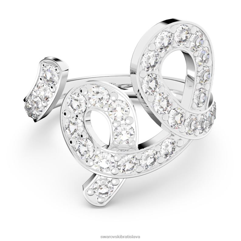 kruzok_fluenta_znovu_zapalene_krystaly_biele_rhodiovane_b8znt1094_swarovski_sperky.jpg krúžok fluenta znovu zapálené kryštály, biele, rhodiované B8ZNT1094 Swarovski šperky - Image 1