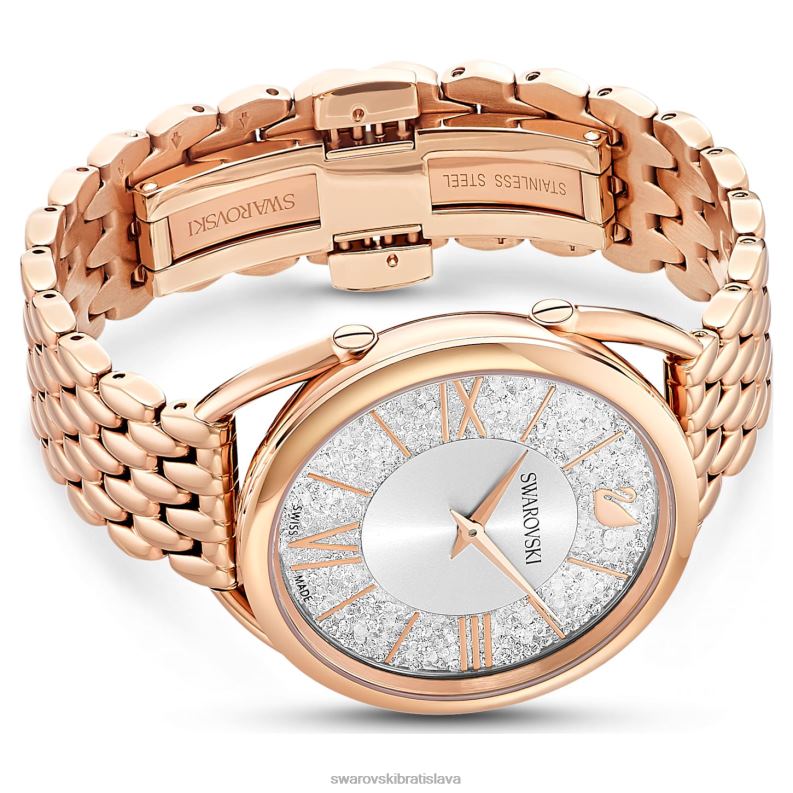 kryštalické glam hodinky švajčiarska výroba, kovový náramok, tón ružového zlata, povrchová úprava v tóne ružového zlata B8ZNT1194 Swarovski príslušenstvo - Image 4