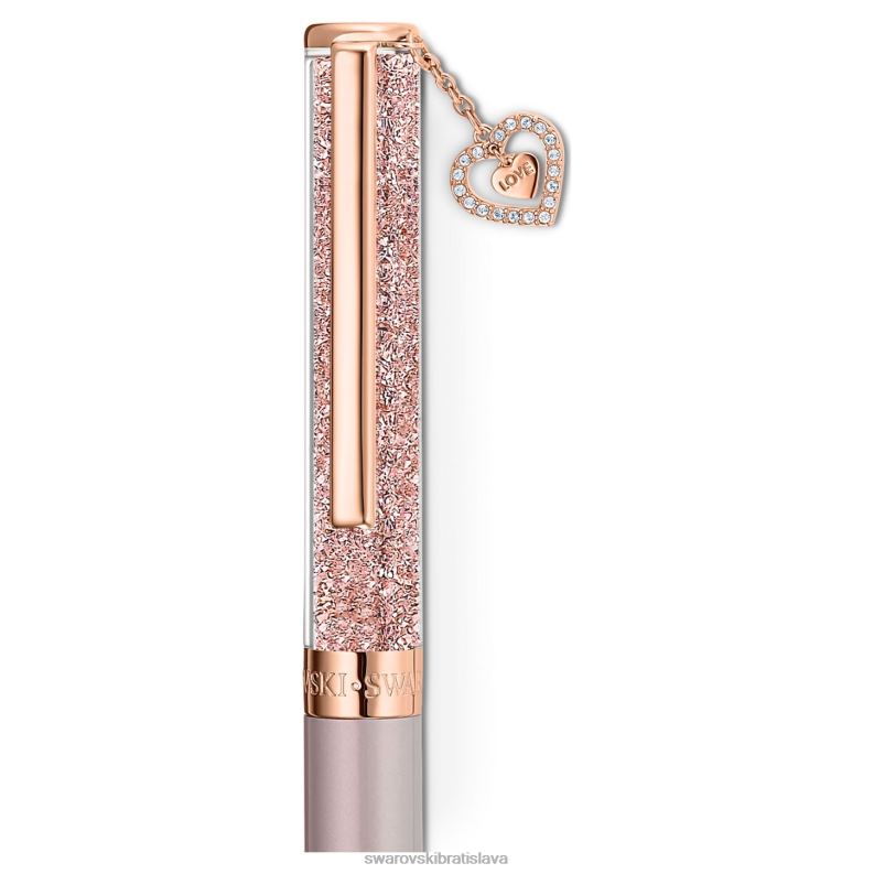 kryštalické guľôčkové pero srdce, tón ružového zlata, ružové lakované, pozlátené ružovým zlatom B8ZNT1284 Swarovski príslušenstvo - Image 3