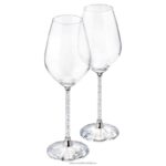 kryštalické poháre na víno (sada 2 ks) zber B8ZNT1706 Swarovski dekorácie