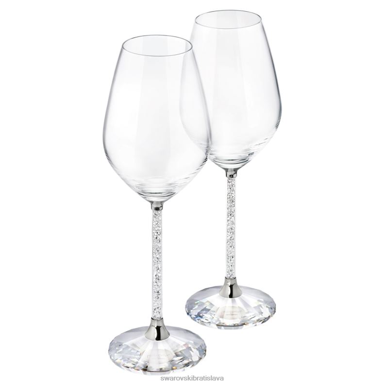 krystalicke_pohare_na_vino_sada_2_ks_zber_b8znt1706_swarovski_dekoracie.jpg kryštalické poháre na víno (sada 2 ks) zber B8ZNT1706 Swarovski dekorácie - Image 1
