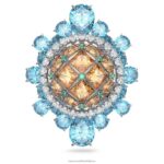 kuriózna brošňa viacfarebné, rhodiované B8ZNT245 Swarovski šperky - Image 5