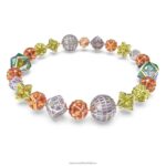 kuriózny náhrdelník magnetické zatváranie, viacfarebné, povrchová úprava zmiešaný kov B8ZNT101 Swarovski šperky