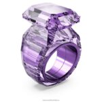 lucentný koktailový prsteň osemhranný strih, fialová B8ZNT1047 Swarovski šperky - Image 3