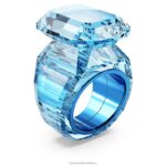 lucentný koktailový prsteň osemhranný strih, modrá B8ZNT1039 Swarovski šperky - Image 3
