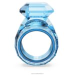 lucentný koktailový prsteň osemhranný strih, modrá B8ZNT1039 Swarovski šperky - Image 5