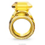 lucentný koktailový prsteň osemhranný výbrus, žltá B8ZNT1033 Swarovski šperky - Image 5