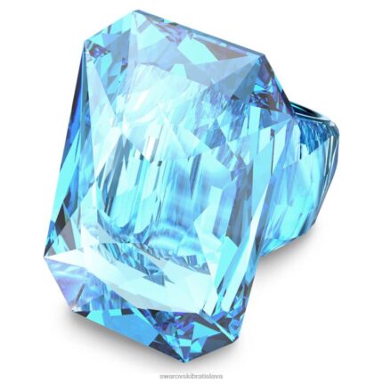 lucentný koktailový prsteň oversized krištáľ, osemhranný brus, modrý B8ZNT1078 Swarovski šperky