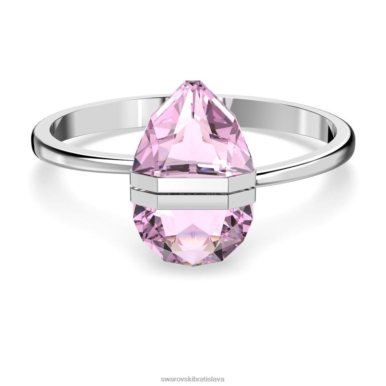 lucentný náramok magnetické zatváranie, oversized crystal, ružová, nerez B8ZNT638 Swarovski šperky - Image 1