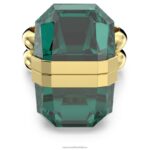 lucentný prsteň magnetické zatváranie, zelené, pozlátené B8ZNT1038 Swarovski šperky - Image 3