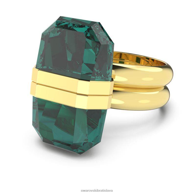 lucentny_prsten_magneticke_zatvaranie_zelene_pozlatene_b8znt1038_swarovski_sperky.jpg lucentný prsteň magnetické zatváranie, zelené, pozlátené B8ZNT1038 Swarovski šperky - Image 1