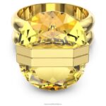 lucentný prsteň magnetické zatváranie, žlté, pozlátené B8ZNT1064 Swarovski šperky - Image 3
