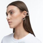 manžeta na ucho stella zmiešané rezy, hviezdicové, biele, rhodiované B8ZNT377 Swarovski šperky - Image 2