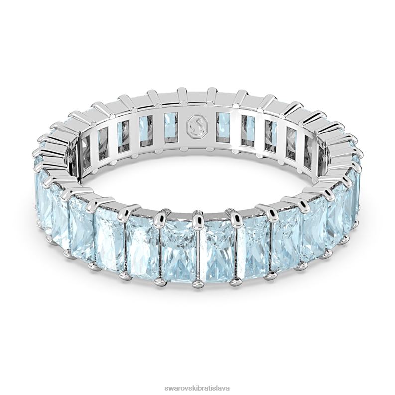 matricovy_kruzok_bagetovy_rez_modry_rhodiovany_b8znt993_swarovski_sperky.jpg matricový krúžok bagetový rez, modrý, rhodiovaný B8ZNT993 Swarovski šperky - Image 1