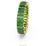 matricový krúžok bagetový rez, zelený, pozlátený B8ZNT992 Swarovski šperky - Image 4