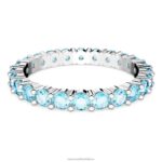 matricový krúžok okrúhly výbrus, modrá, rhodiovaná B8ZNT1005 Swarovski šperky