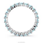 matricový krúžok okrúhly výbrus, modrá, rhodiovaná B8ZNT1005 Swarovski šperky - Image 5