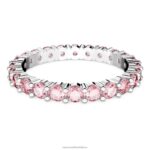 matricový krúžok okrúhly výbrus, ružová, rhodiovaná B8ZNT1003 Swarovski šperky