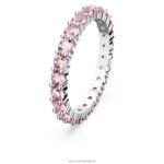 matricový krúžok okrúhly výbrus, ružová, rhodiovaná B8ZNT1003 Swarovski šperky - Image 3