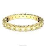 matricový krúžok okrúhly výbrus, žltý, pozlátený B8ZNT1012 Swarovski šperky