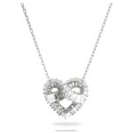 matricový prívesok zmiešané rezy, srdce, biele, rhodiované B8ZNT242 Swarovski šperky - Image 5